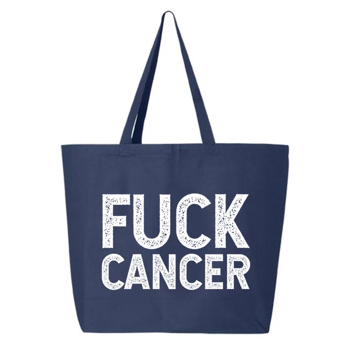 Fuck Cancer Gift Cancer Awareness Gift For And 25L Jumbo Tote