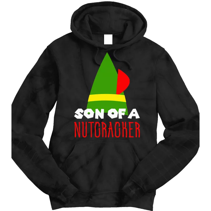 Funny Christmas Gift Son Of A Nutcracker Tie Dye Hoodie