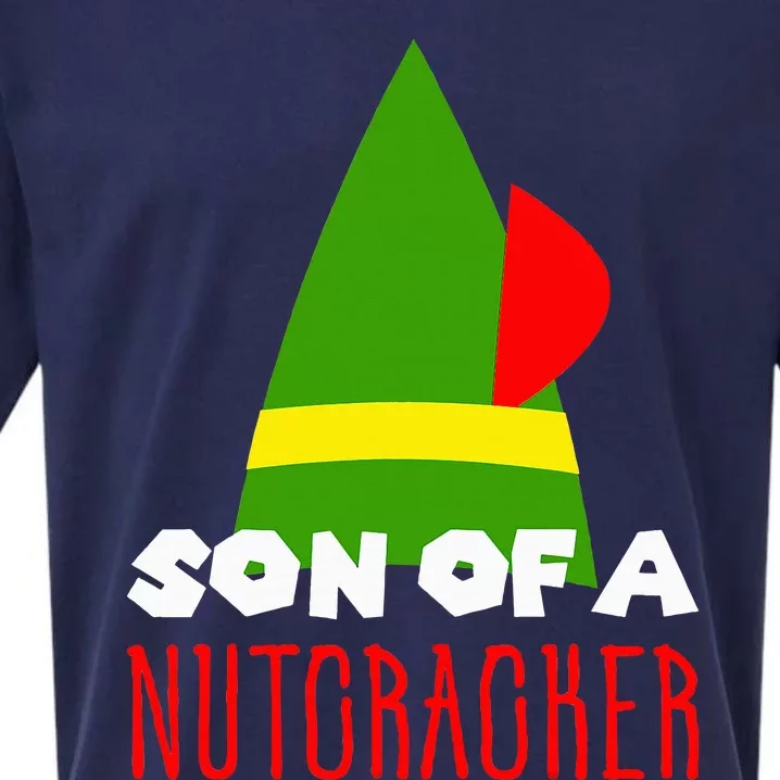 Funny Christmas Gift Son Of A Nutcracker Sueded Cloud Jersey T-Shirt