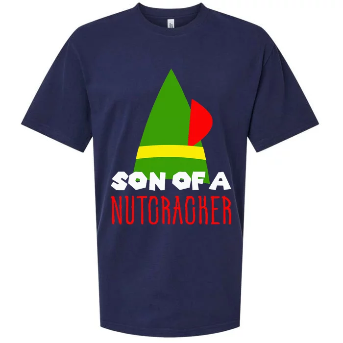 Funny Christmas Gift Son Of A Nutcracker Sueded Cloud Jersey T-Shirt