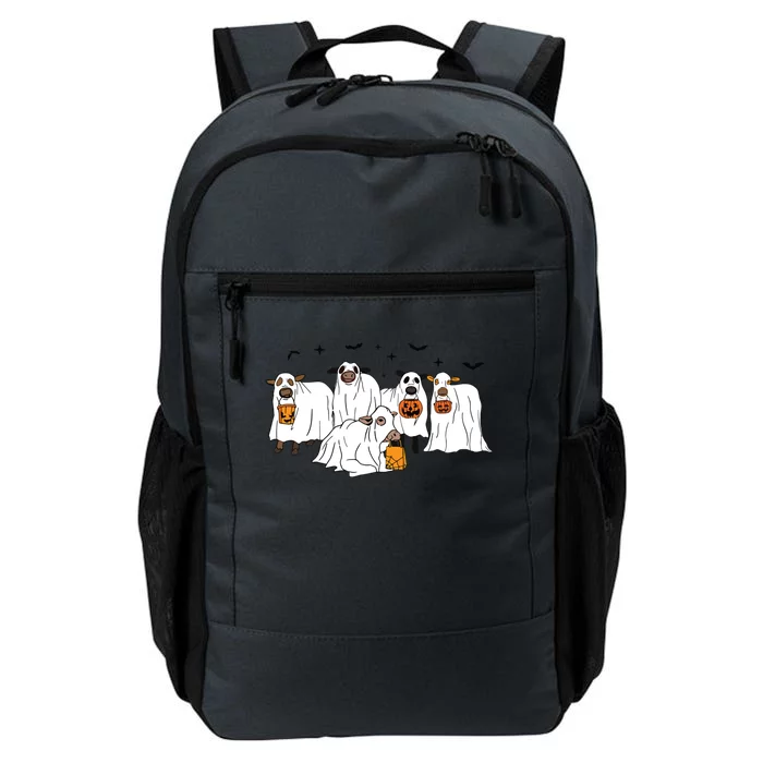 Funny Cow Ghost Halloween Farmer Trick Or Treat Cow Lover Daily Commute Backpack