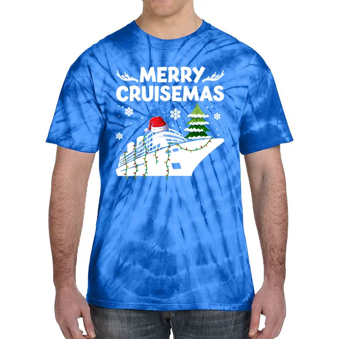 Family Cruise Gift Merry Cruisemas Christmas Vacation Gift Tie-Dye T-Shirt