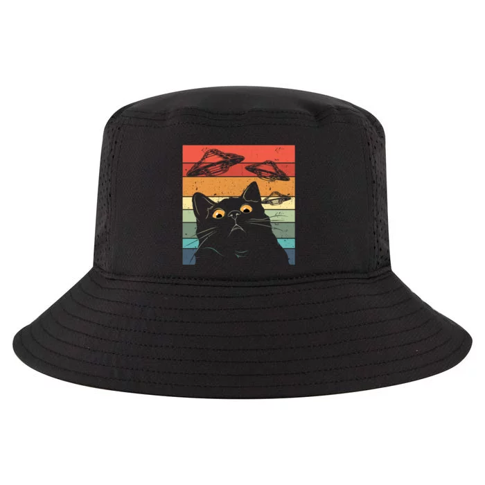 Funny Cat Galaxy Cat Spaceship Alien Cat Ufo Cool Comfort Performance Bucket Hat