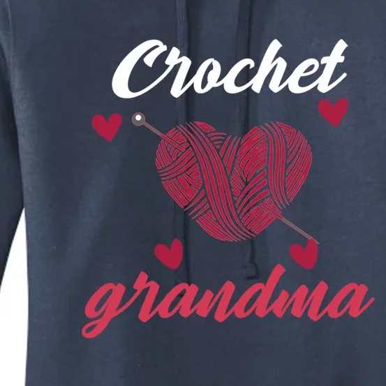 Funny Crochet Grandma Crocheting Crocheter Yarn Lover Gift Women's Pullover Hoodie