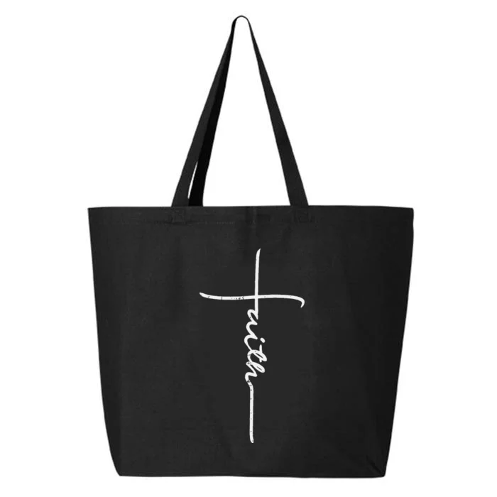 Faith Cross God Jesus Christ Grace Religious Christian Gift 25L Jumbo Tote