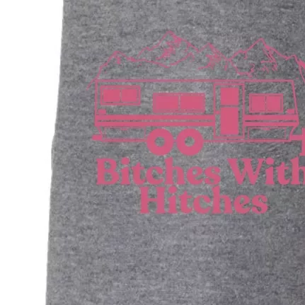 Funny Camping Great Gift Bitches With Hitches Camper Doggie 3-End Fleece Hoodie