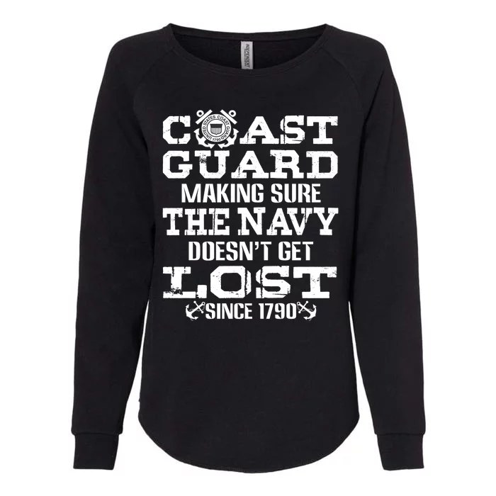 Funny Coast Guard Veteran Vintage American Flag Gift Womens California Wash Sweatshirt