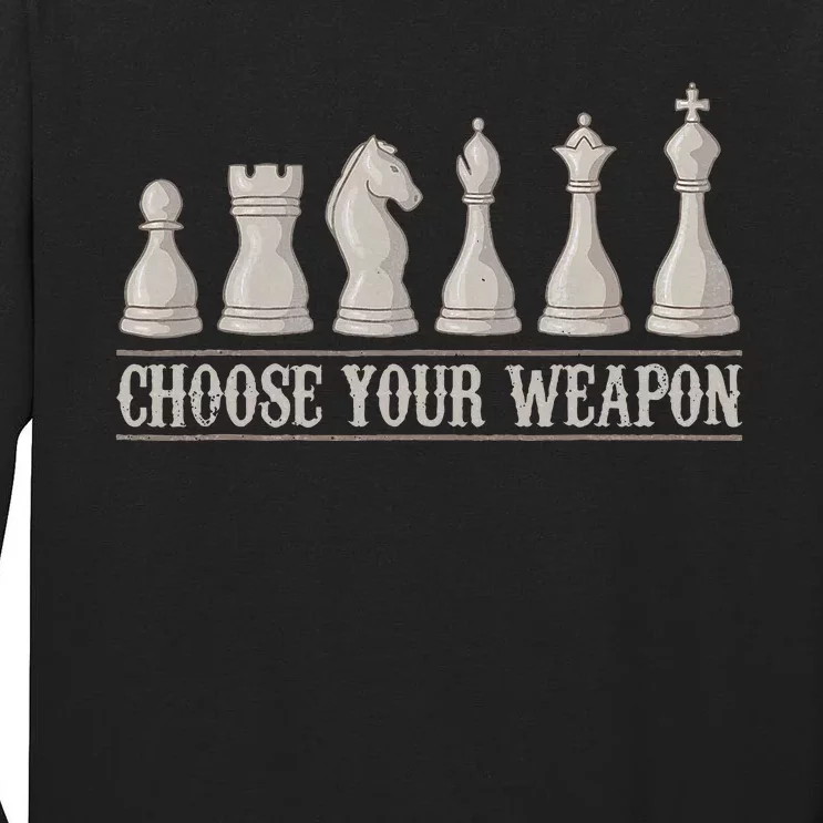 Funny Chess Gift For Chess Lover  Cool Player Tall Long Sleeve T-Shirt