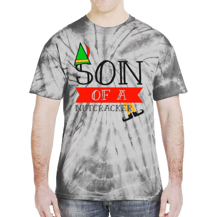 Funny Christmas Gift Son Of A Nutcracker Tie-Dye T-Shirt