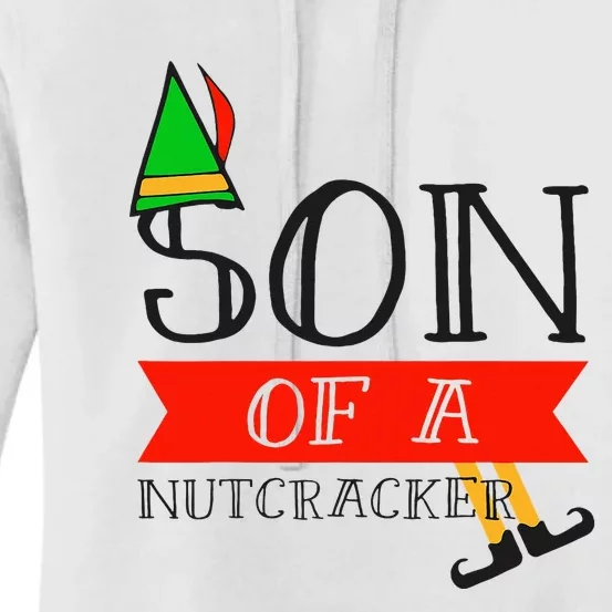 Funny Christmas Gift Son Of A Nutcracker Women's Pullover Hoodie