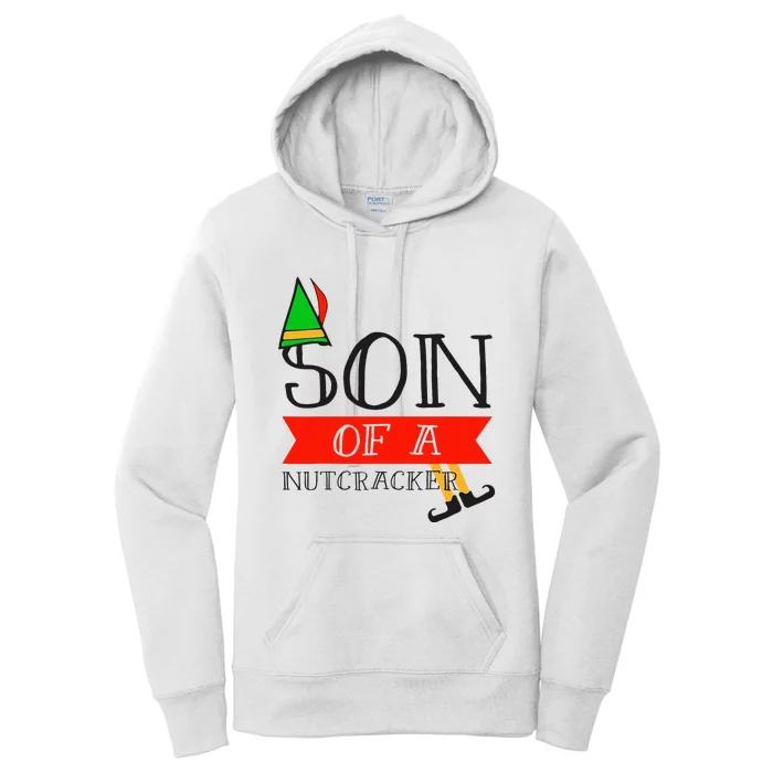 Funny Christmas Gift Son Of A Nutcracker Women's Pullover Hoodie