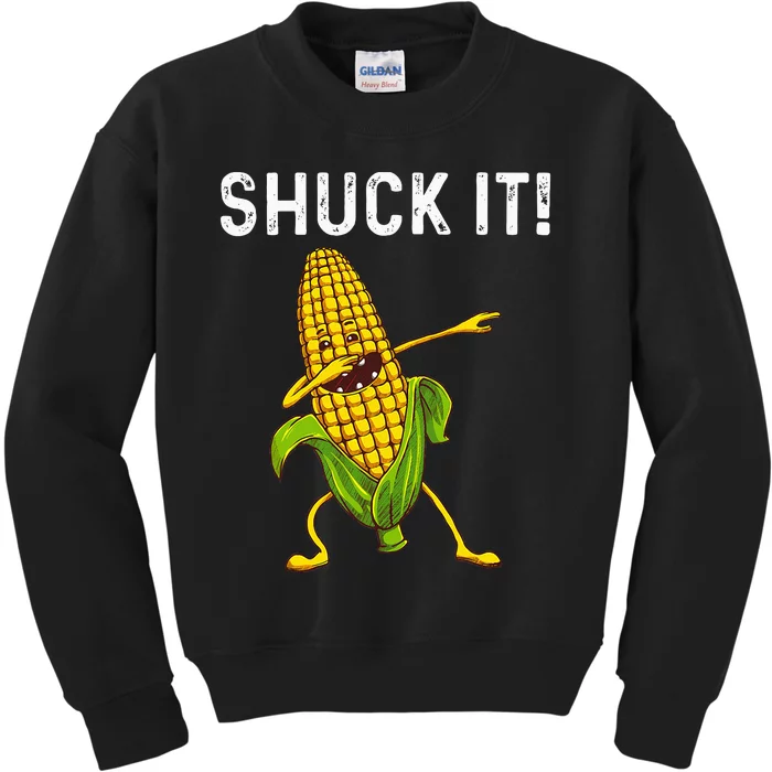 Funny Corn Gift For  Corn On The Cob Costume Farmer Kids Sweatshirt