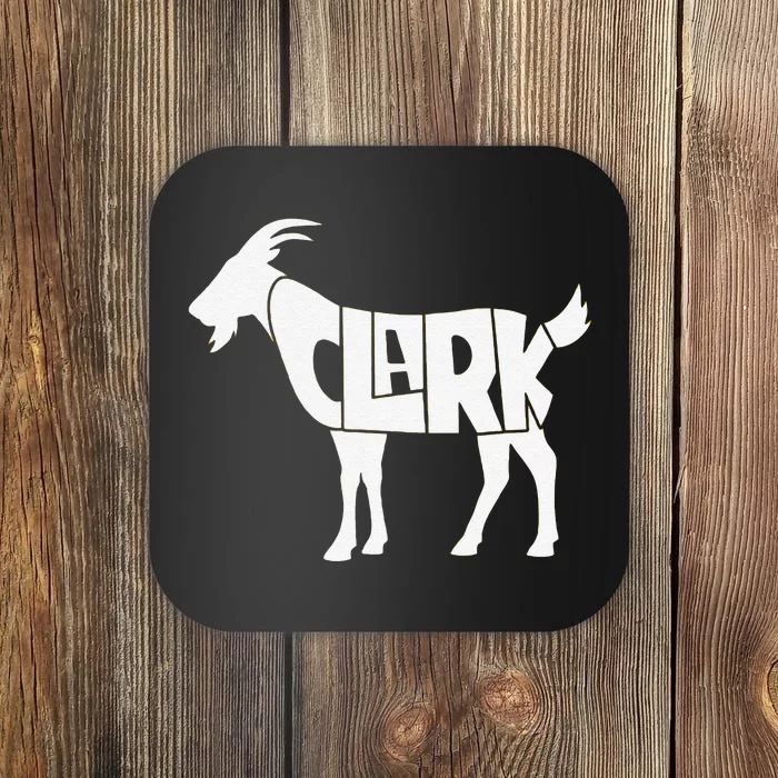 Funny Clark Goat Basketball Fan Gift Coaster