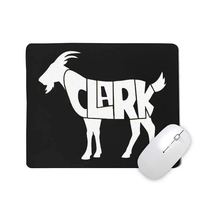 Funny Clark Goat Basketball Fan Gift Mousepad