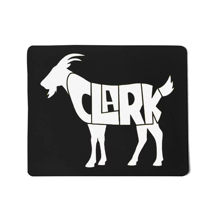 Funny Clark Goat Basketball Fan Gift Mousepad