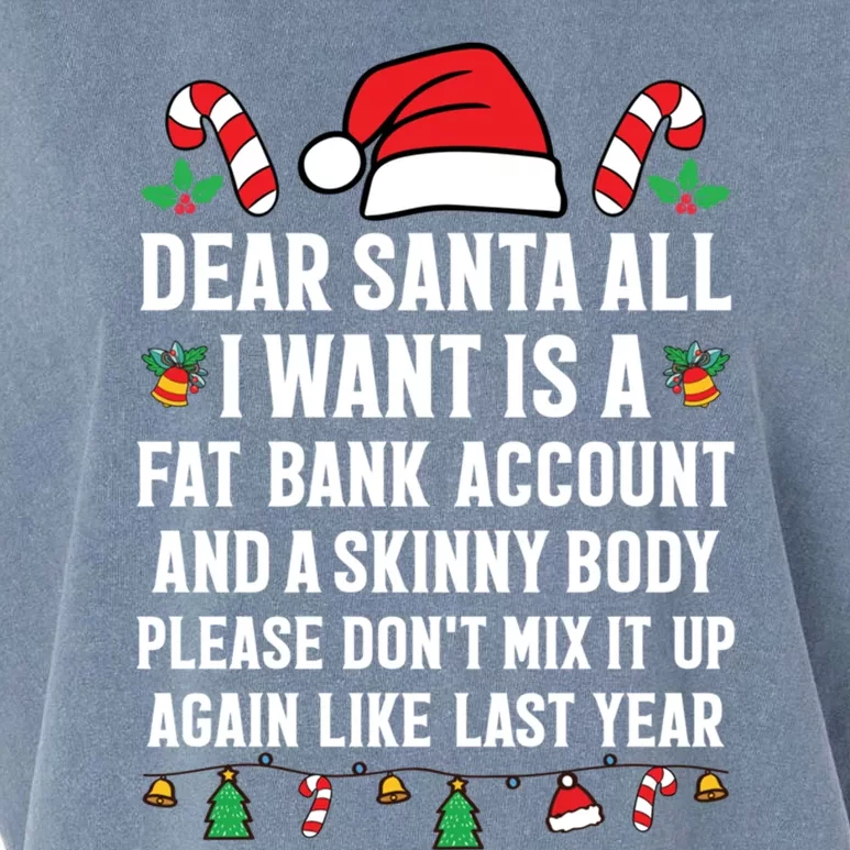 Funny Christmas Gift Adult Dear Santa Xmas Great Gift Garment-Dyed Women's Muscle Tee