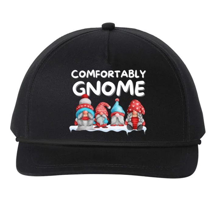 Funny Comfortably Gnome Christmas Gift Snapback Five-Panel Rope Hat