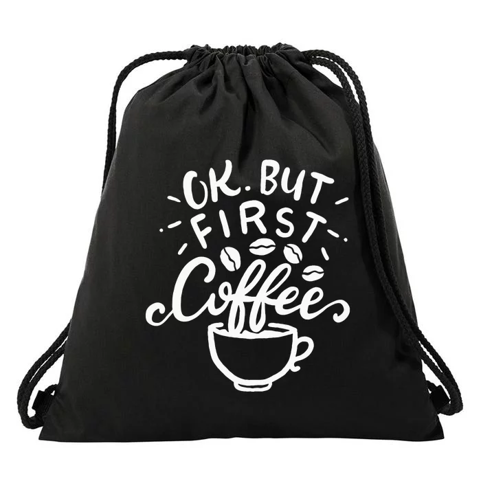 Funny Coffee Gift Drawstring Bag