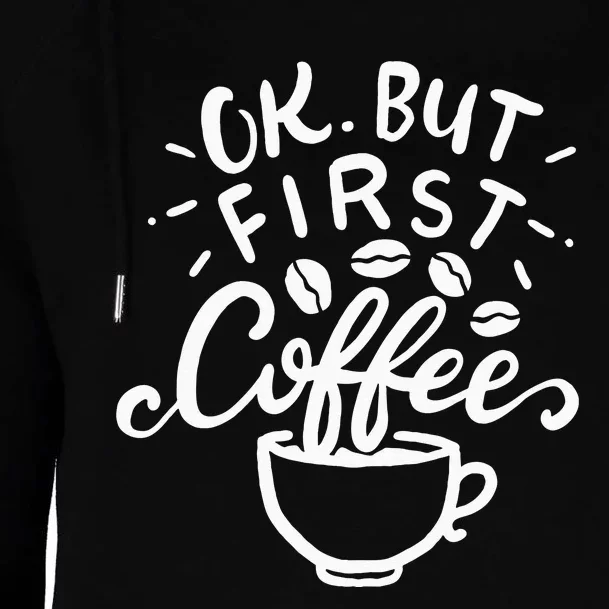 Funny Coffee Gift Womens Funnel Neck Pullover Hood