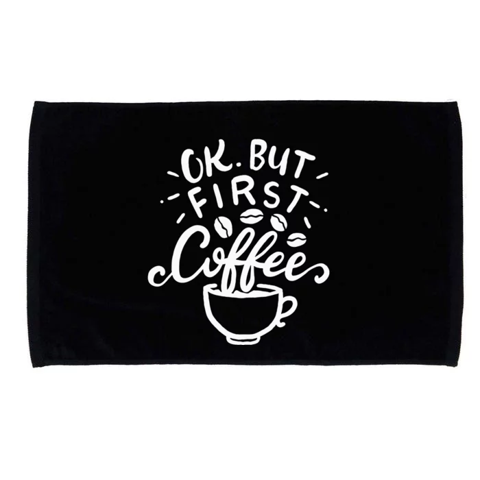 Funny Coffee Gift Microfiber Hand Towel