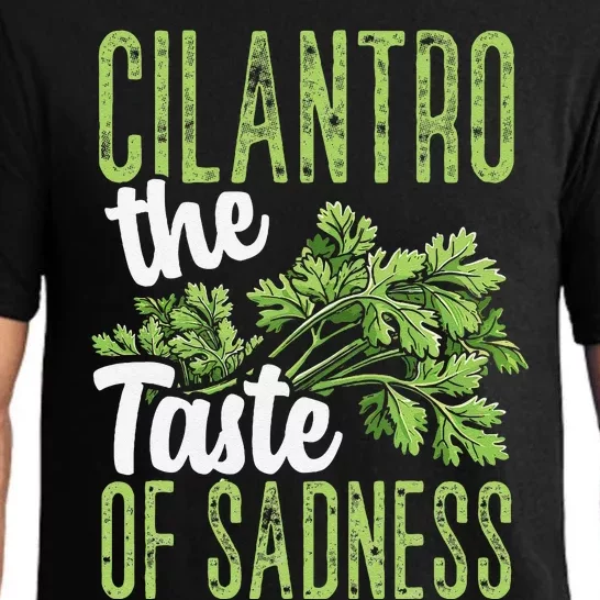 Funny Cilantro Green Herb Dislike Bad Taste Of Sadness Pajama Set