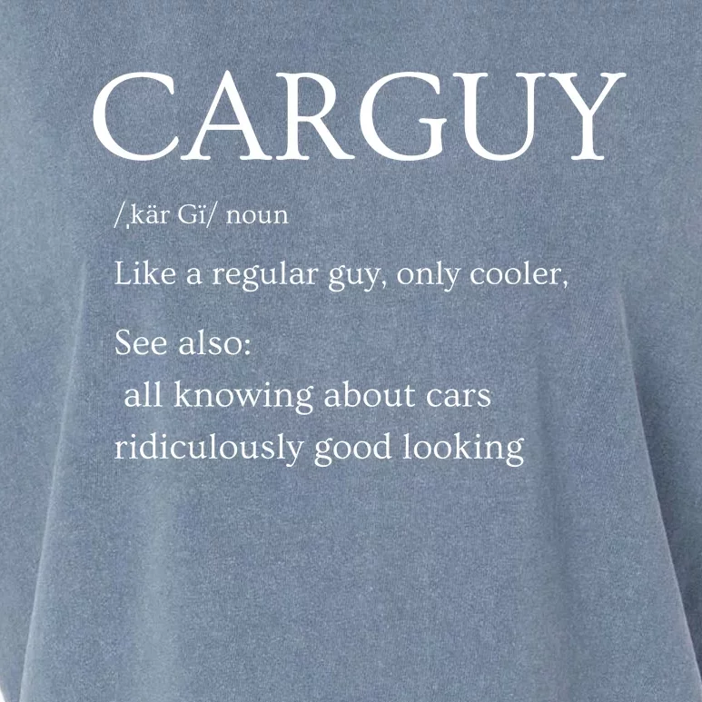 Funny Car Guy Gift Car Guy Definition Garment-Dyed Women's Muscle Tee