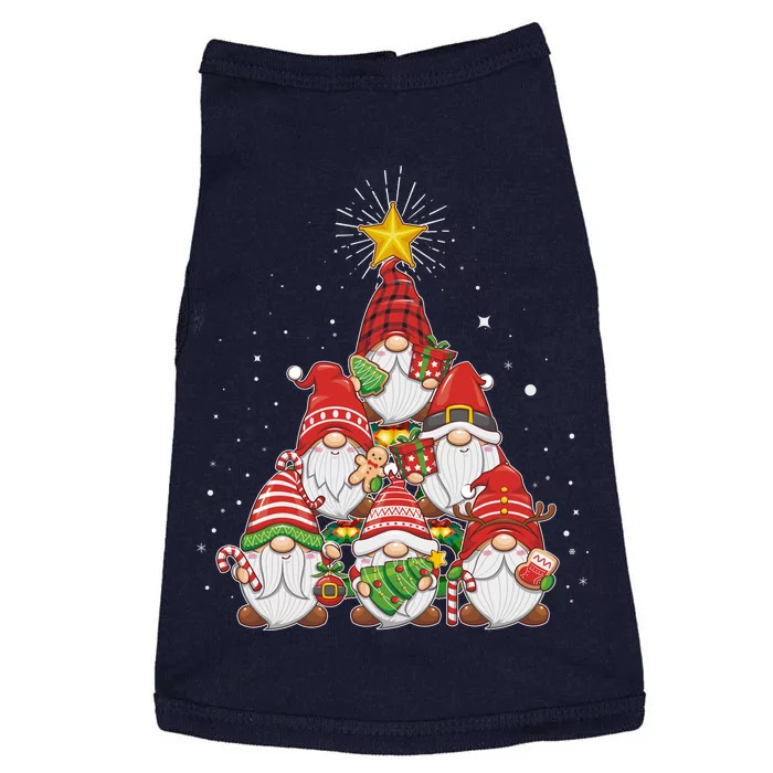 Funny Christmas Gnome Tree Doggie Tank