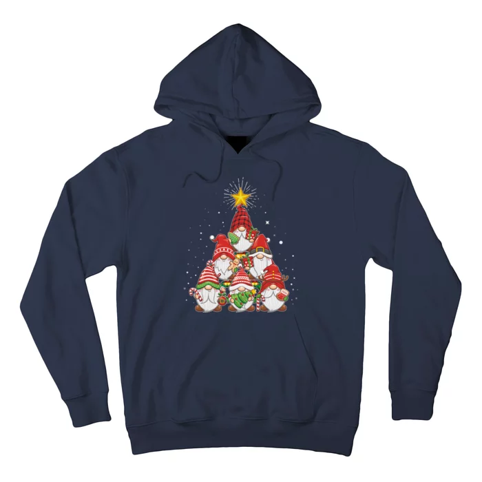 Funny Christmas Gnome Tree Hoodie