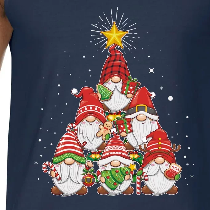 Funny Christmas Gnome Tree Comfort Colors® Tank Top