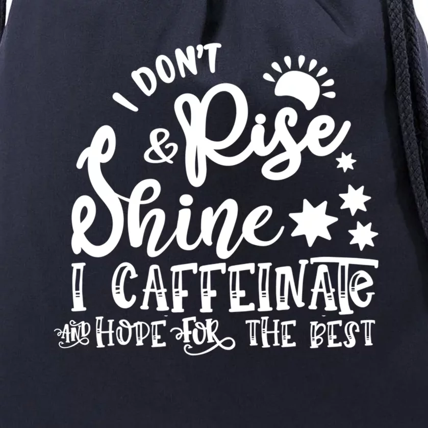 Funny Coffee Gift Coffee Lover Saying Gift For Her Mom Wine Gift Drawstring Bag