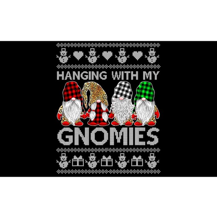 Funny Christmas Gnome Hanging With My Gnomies Family Pajamas Bumper Sticker