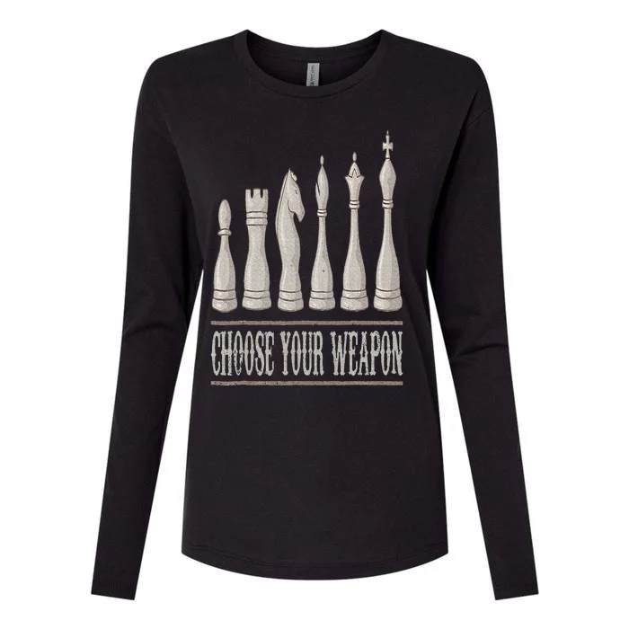 Funny Chess Gift For Chess Love Cool Player Womens Cotton Relaxed Long Sleeve T-Shirt