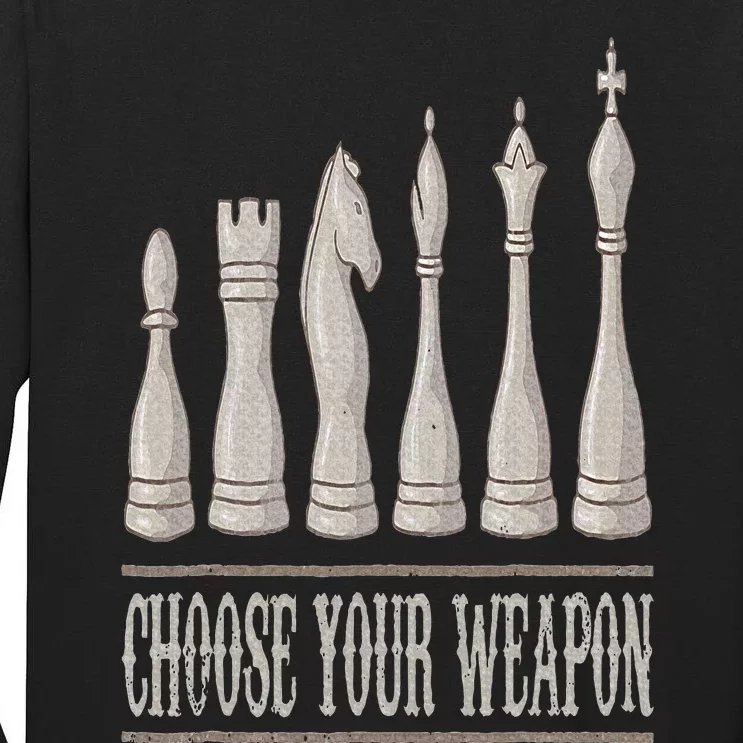 Funny Chess Gift For Chess Love Cool Player Tall Long Sleeve T-Shirt