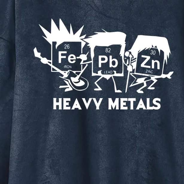 Funny Chemistry Gift Heavy Metals Hooded Wearable Blanket