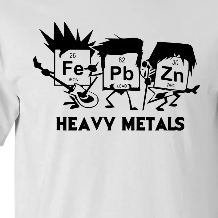 Funny Chemistry Gift Heavy Metals Tall T-Shirt