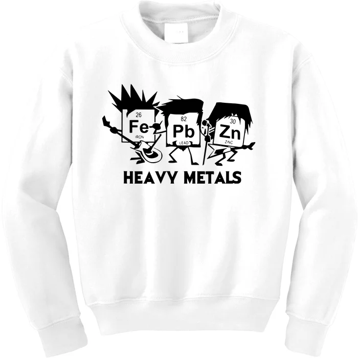 Funny Chemistry Gift Heavy Metals Kids Sweatshirt