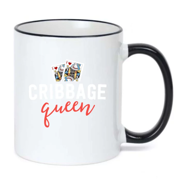 Funny Cribbage Gift Cribbage Queen Player Mom Gift Great Gift Black Color Changing Mug