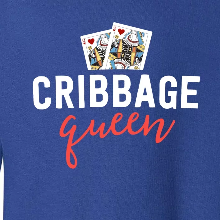 Funny Cribbage Gift Cribbage Queen Player Mom Gift Great Gift Toddler Sweatshirt