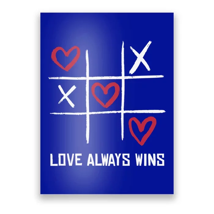 Funny Crosses Game Valentine's Day Gift Poster