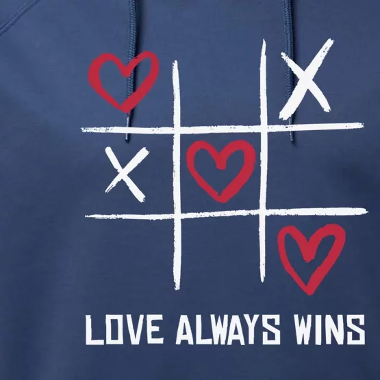 Funny Crosses Game Valentine's Day Gift Performance Fleece Hoodie