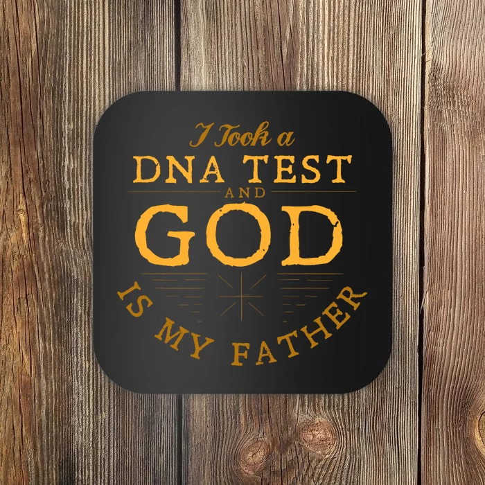 Funny Christian Gift Catholic Pastor God Is My Father Faith Coaster