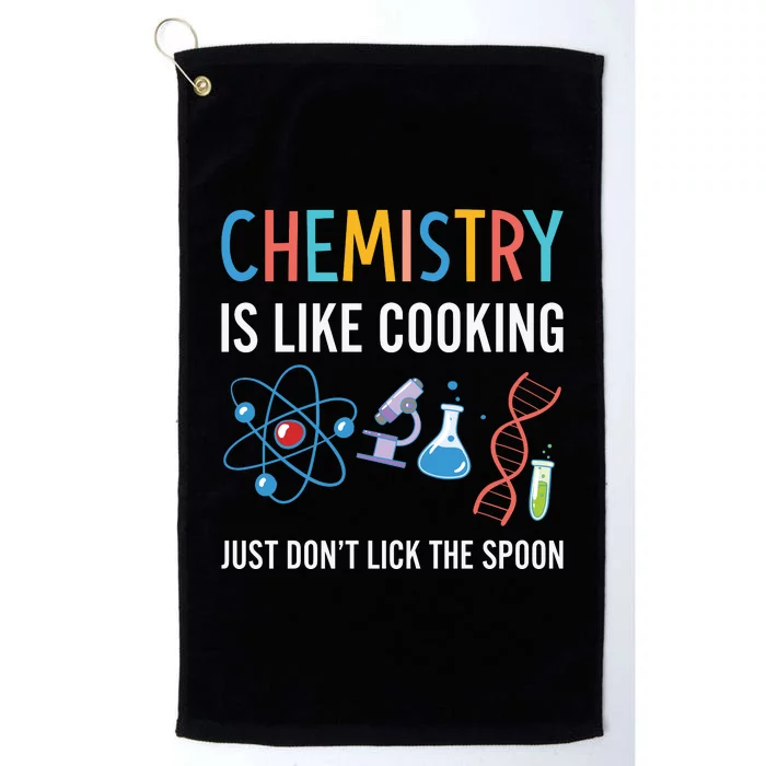 Funny Chemist Gifts Chemistry Is Like Cooking Science Nerd Platinum Collection Golf Towel