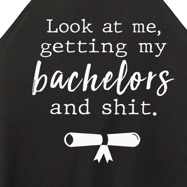 Funny College Graduation Bachelors Degree Gift Grad Women’s Perfect Tri Rocker Tank