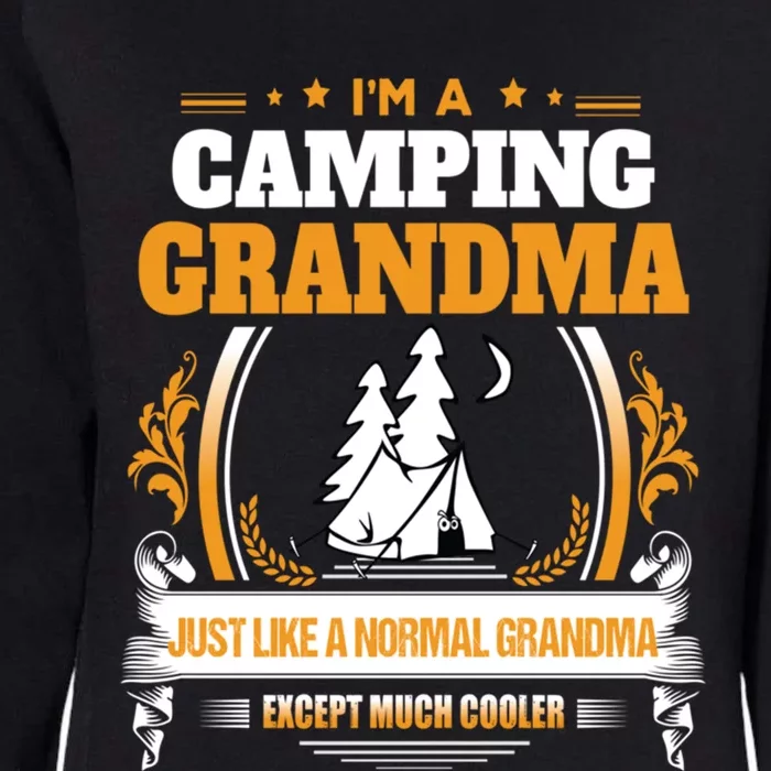 Funny Camping Grandma Gift For Grandma Womens California Wash Sweatshirt