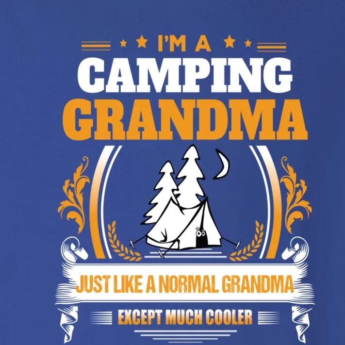 Funny Camping Grandma Gift For Grandma Toddler Long Sleeve Shirt