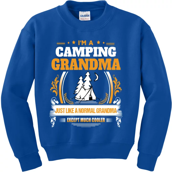 Funny Camping Grandma Gift For Grandma Kids Sweatshirt