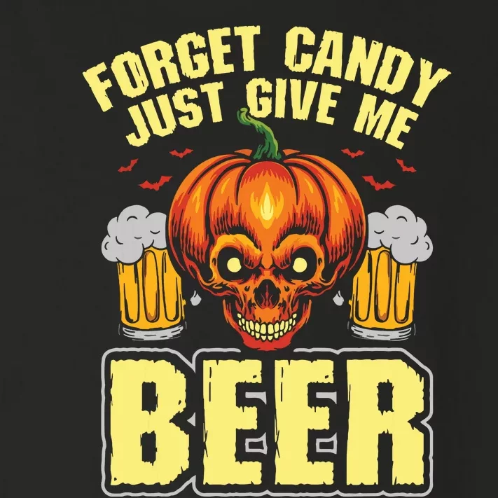 Forget Candy Give Me Beer Drinker Halloween Costume Toddler Long Sleeve Shirt