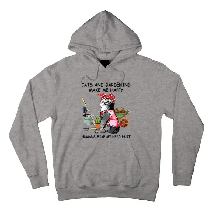 Funny Cats Garden For Women Tall Hoodie