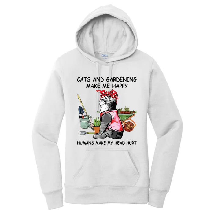 Funny Cats Garden For Women Women's Pullover Hoodie