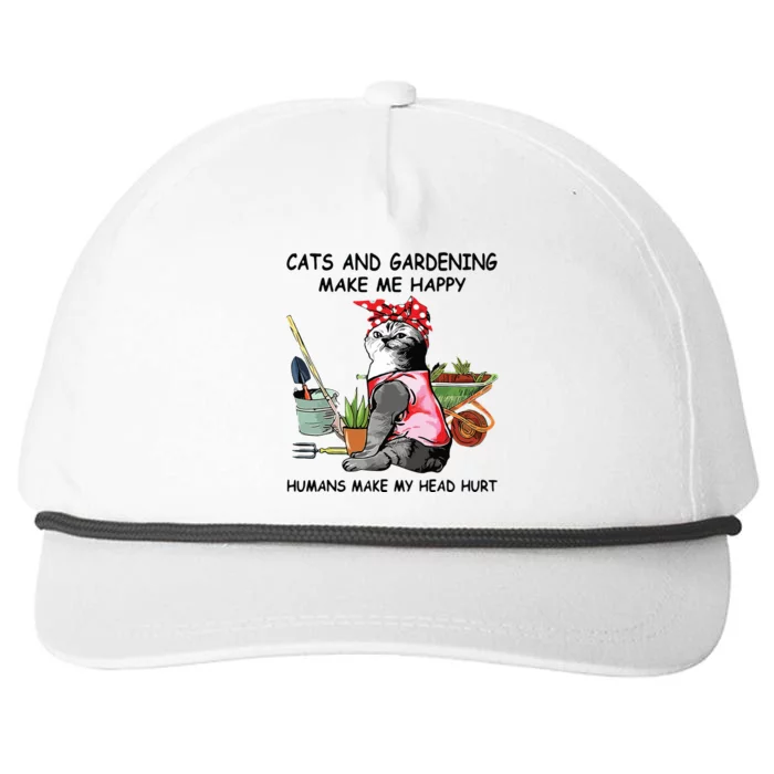 Funny Cats Garden For Women Snapback Five-Panel Rope Hat